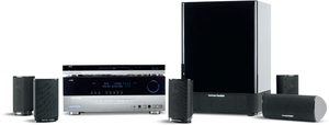 CP 45 - Black - Complete 5.1 Surround Sound System (AVR245 / DVD37 / HKTS15) - Hero